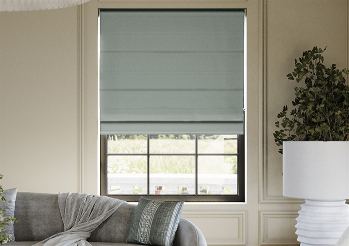 Astoria, Glacier Blue - Roman Blind - Image 3